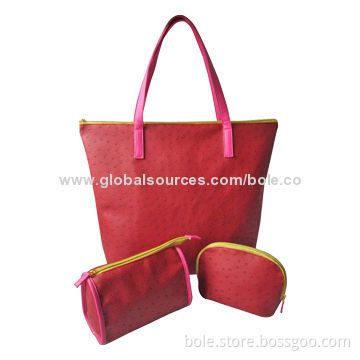 Cosmetic Bags with Pockets, Made of PVC, Customized Logos Welcomed for Promotional Purposes